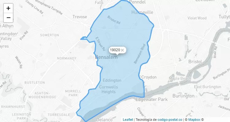 Eddington, Pennsylvania ZIP Code - United States