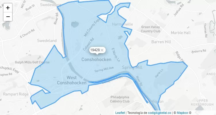 West Conshohocken, Pennsylvania ZIP Code - United States