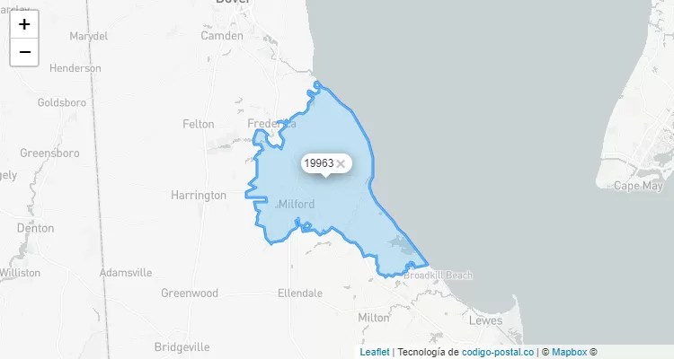 Milford, Delaware ZIP Code - United States