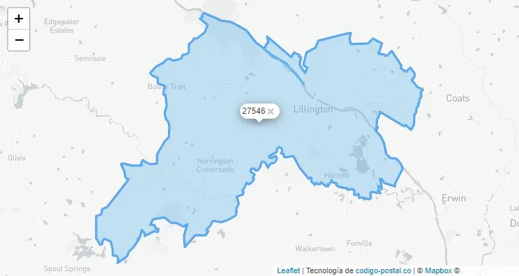 Lillington, North Carolina ZIP Code - United States