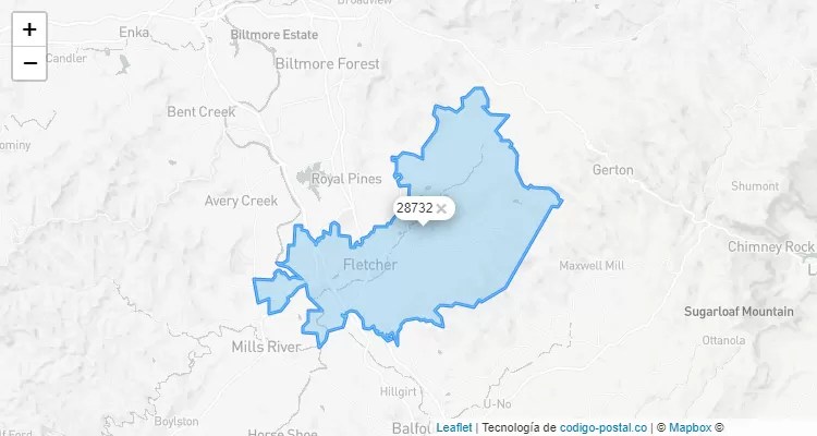 Fletcher, North Carolina ZIP Code - United States