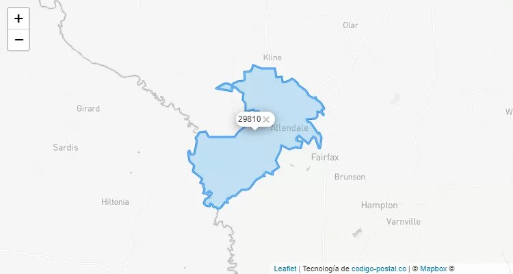 Allendale, South Carolina ZIP Code - United States