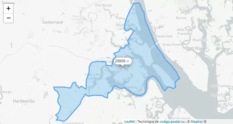 Sun City Zip Code Map Sun City, South Carolina Zip Code - United States