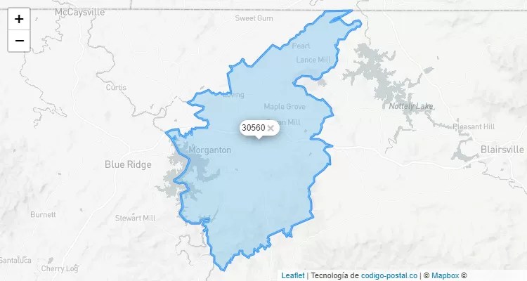 Morganton, Georgia ZIP Code - United States