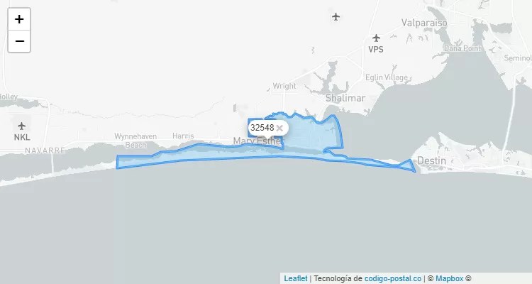 West Destin, Florida ZIP Code - United States