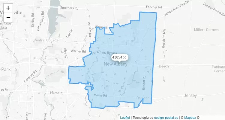 New Albany, Ohio ZIP Code - United States