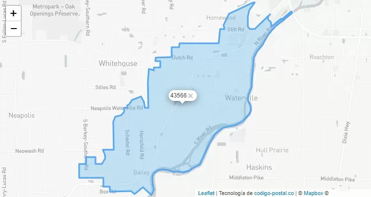Waterville, Ohio ZIP Code - United States
