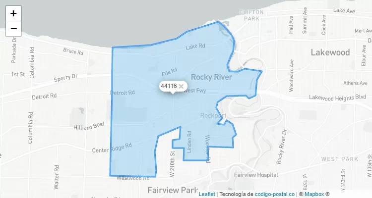 Rocky River, Ohio ZIP Code - United States