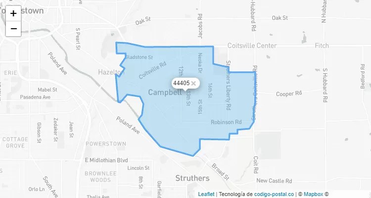 Campbell, Ohio ZIP Code - United States