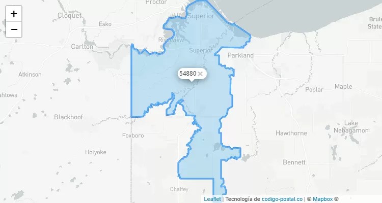 Superior, Wisconsin ZIP Code - United States