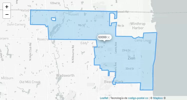 Zion, Illinois ZIP Code - United States