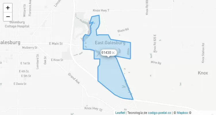 E Galesburg, Illinois ZIP Code - United States