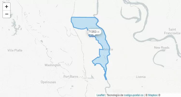 Melville, Louisiana ZIP Code - United States