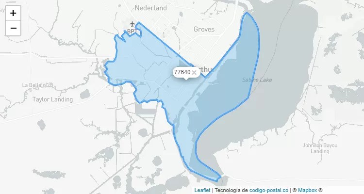 West Port Arthur, Texas ZIP Code - United States