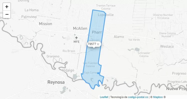 Pharr, Texas ZIP Code - United States