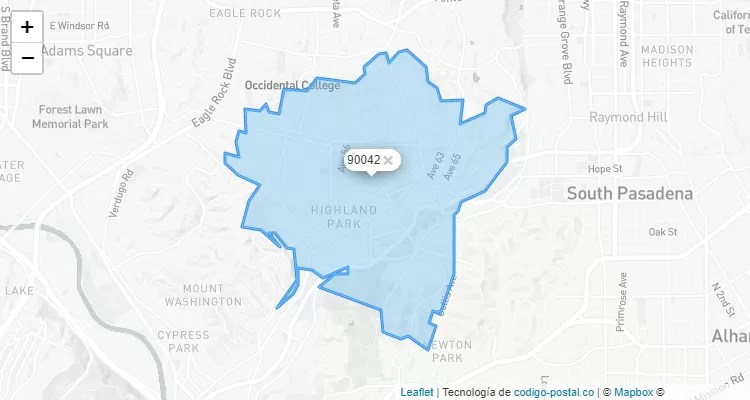 Highland Park, California ZIP Code - United States