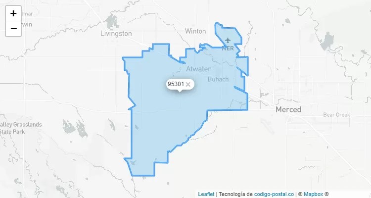 Atwater, California ZIP Code - United States