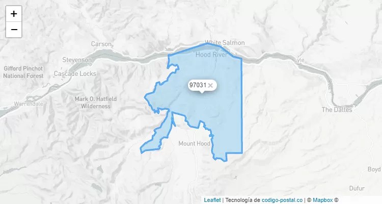 Hood River, Oregon ZIP Code - United States