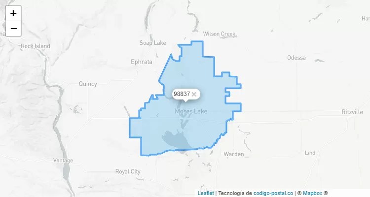 Moses Lake, Washington ZIP Code - United States