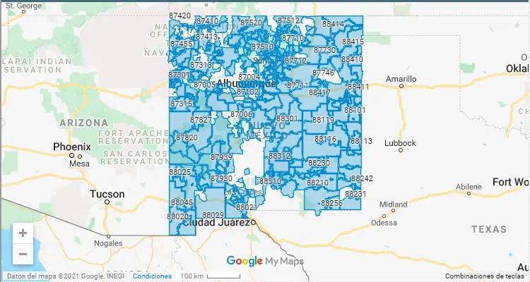 Santa Fe, New Mexico ZIP Code - United States