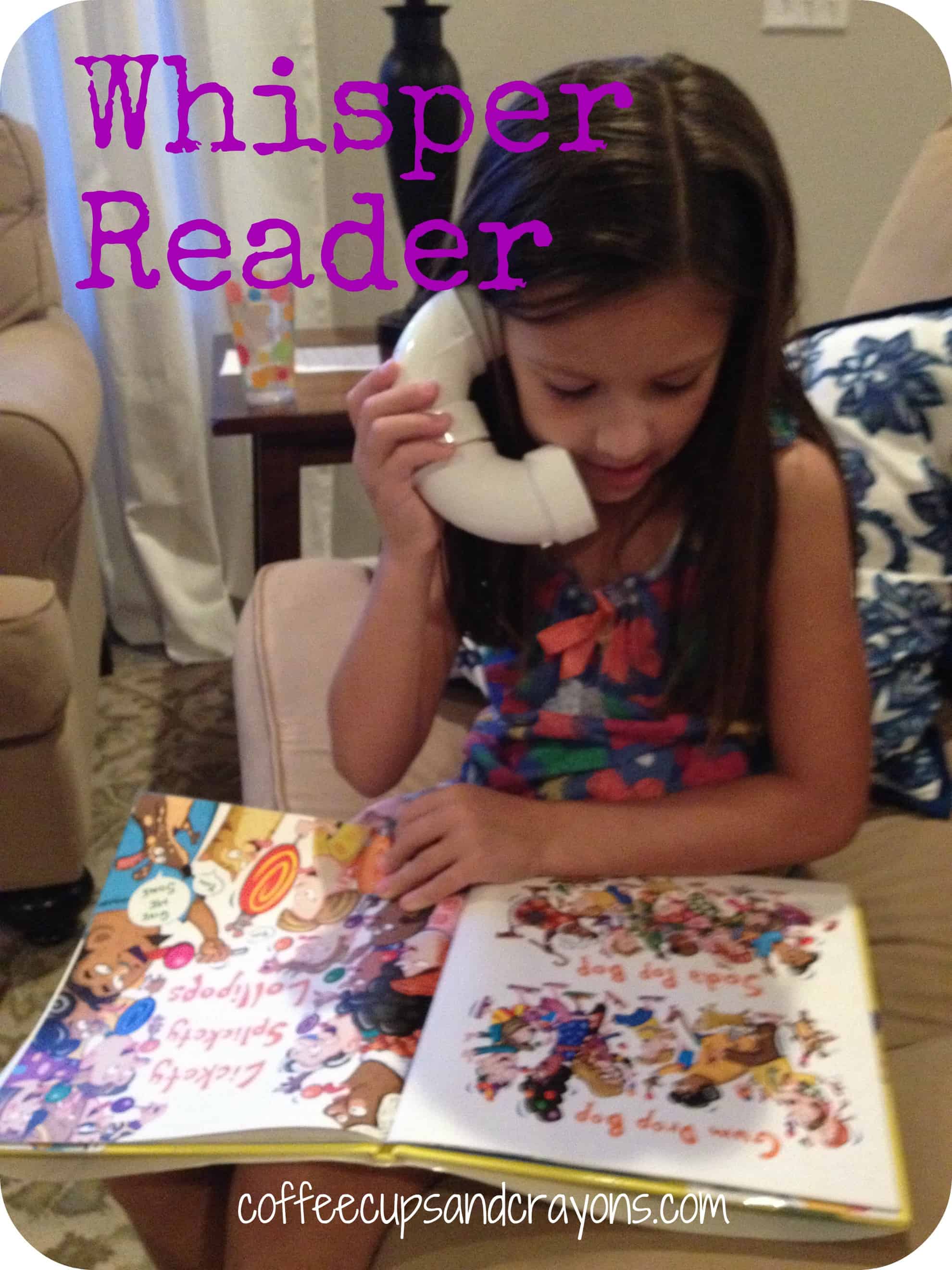 Practice Reading with a Whisper Reader Coffee Cups and