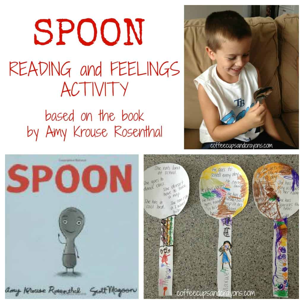Spoon Feelings Activity for Kids Coffee Cups and Crayons