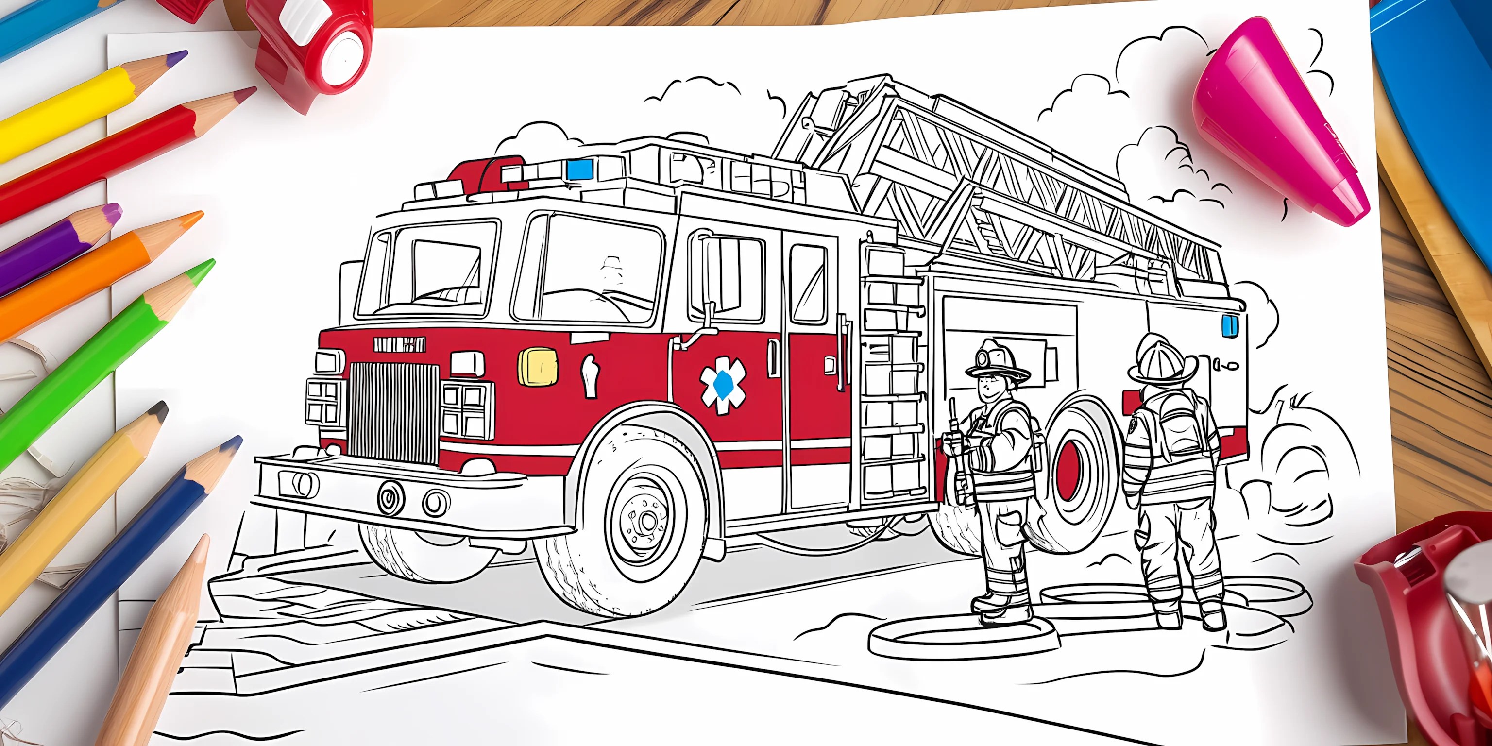17 Fire Engine Coloring Pages (Free PDF Printables)