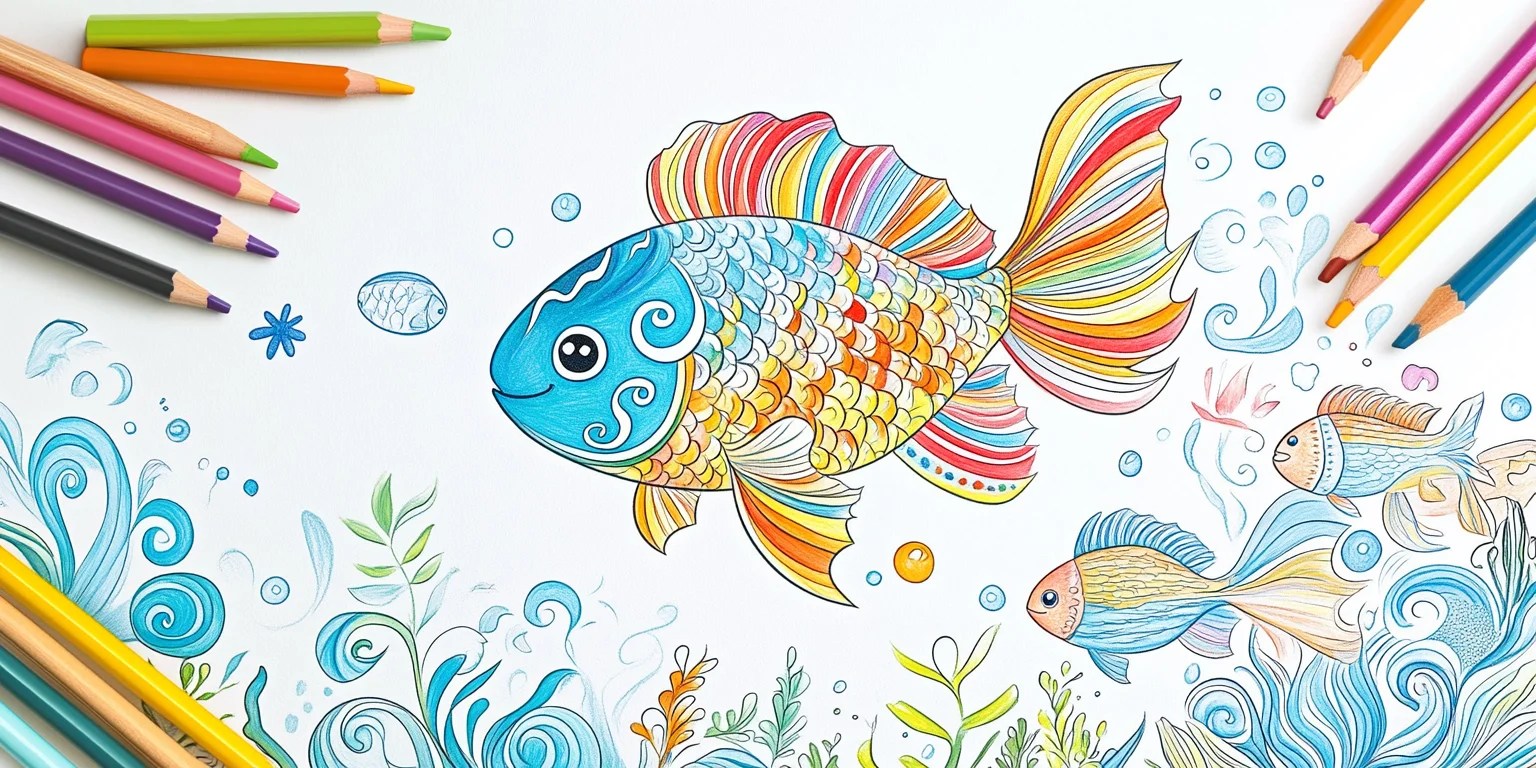 25 Rainbow Fish Coloring Pages (Free PDF Printables)