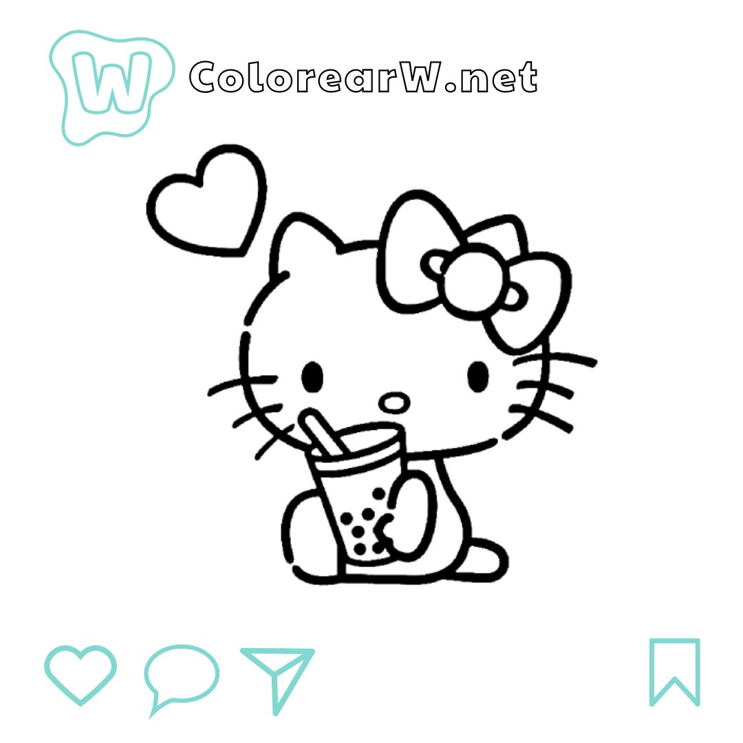 Hello Kitty Coloring Pages To Print Coloring Pages