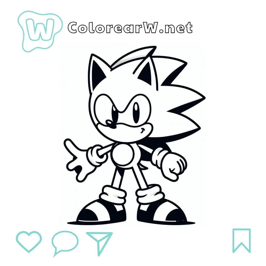 32 Sonic Coloring Pages Free Printable PDF Pages