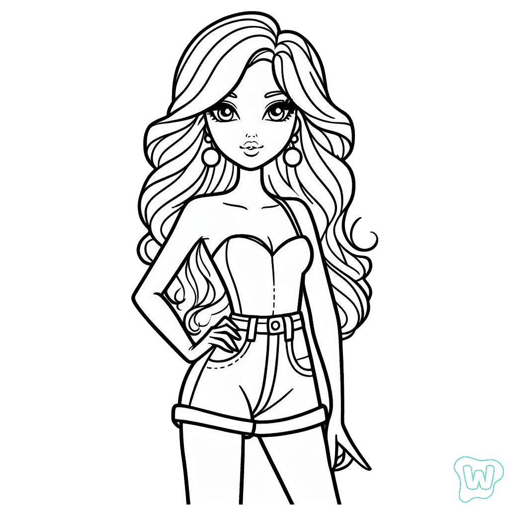 35 Barbie Coloring Pages Print PDF Free