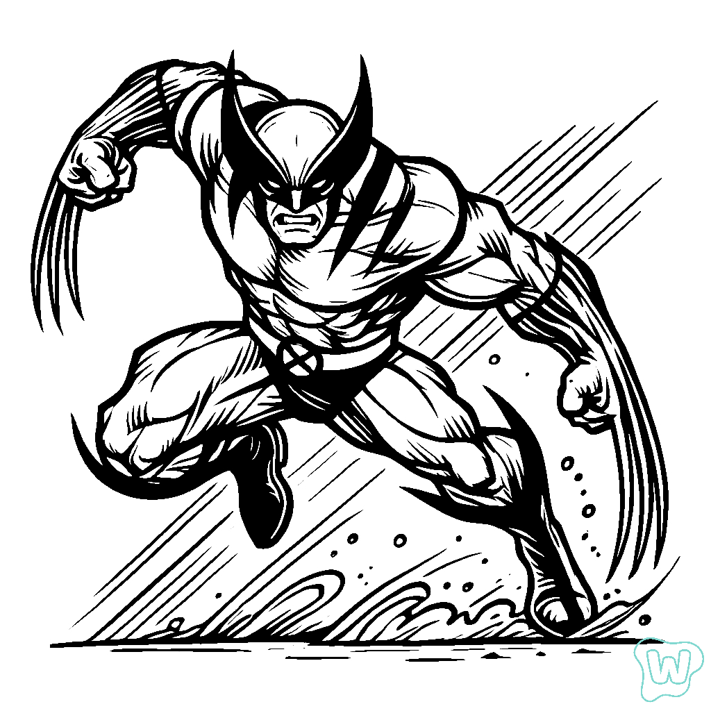 20 Wolverine da colorare disegni stampabili gratuiti!