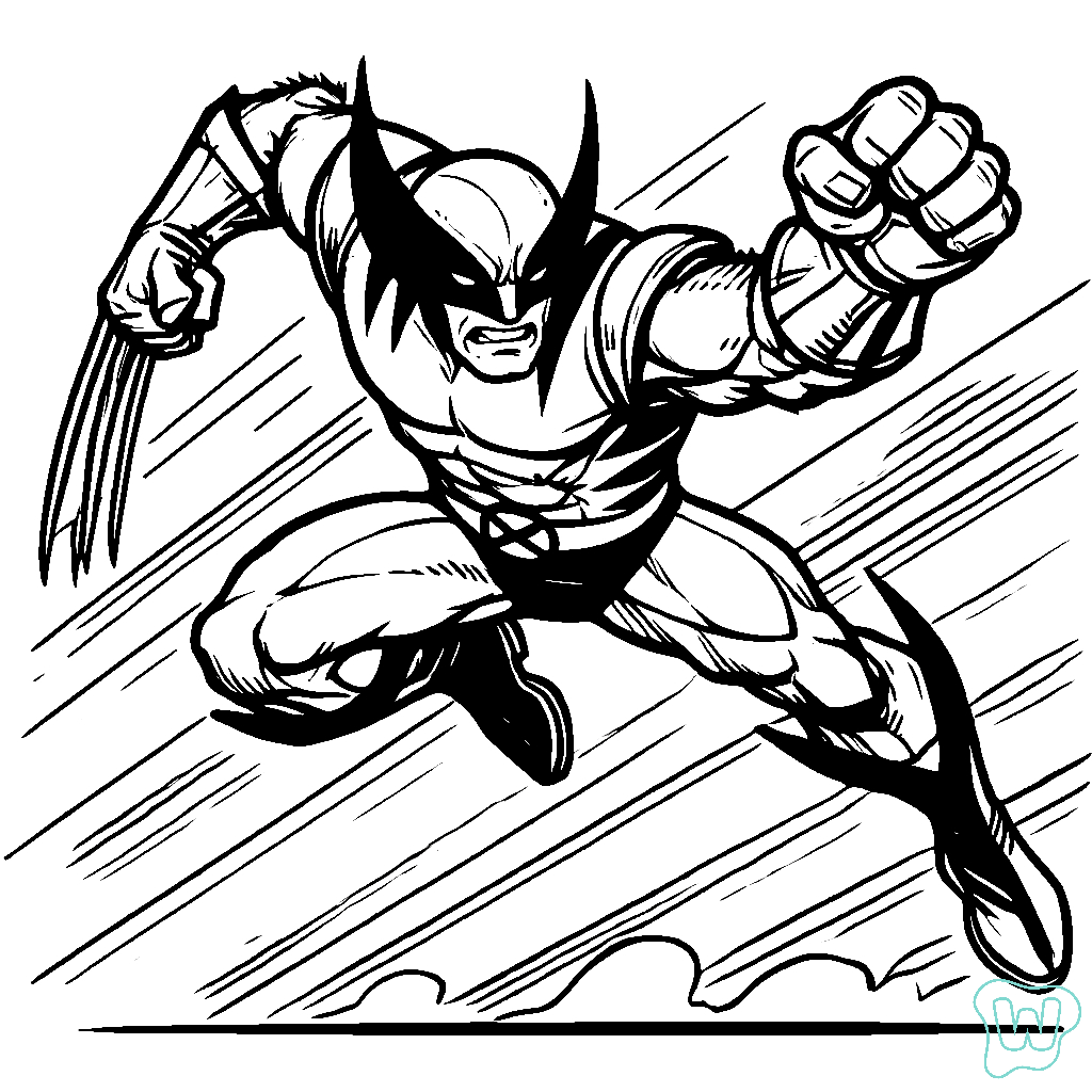 20 Wolverine da colorare disegni stampabili gratuiti!