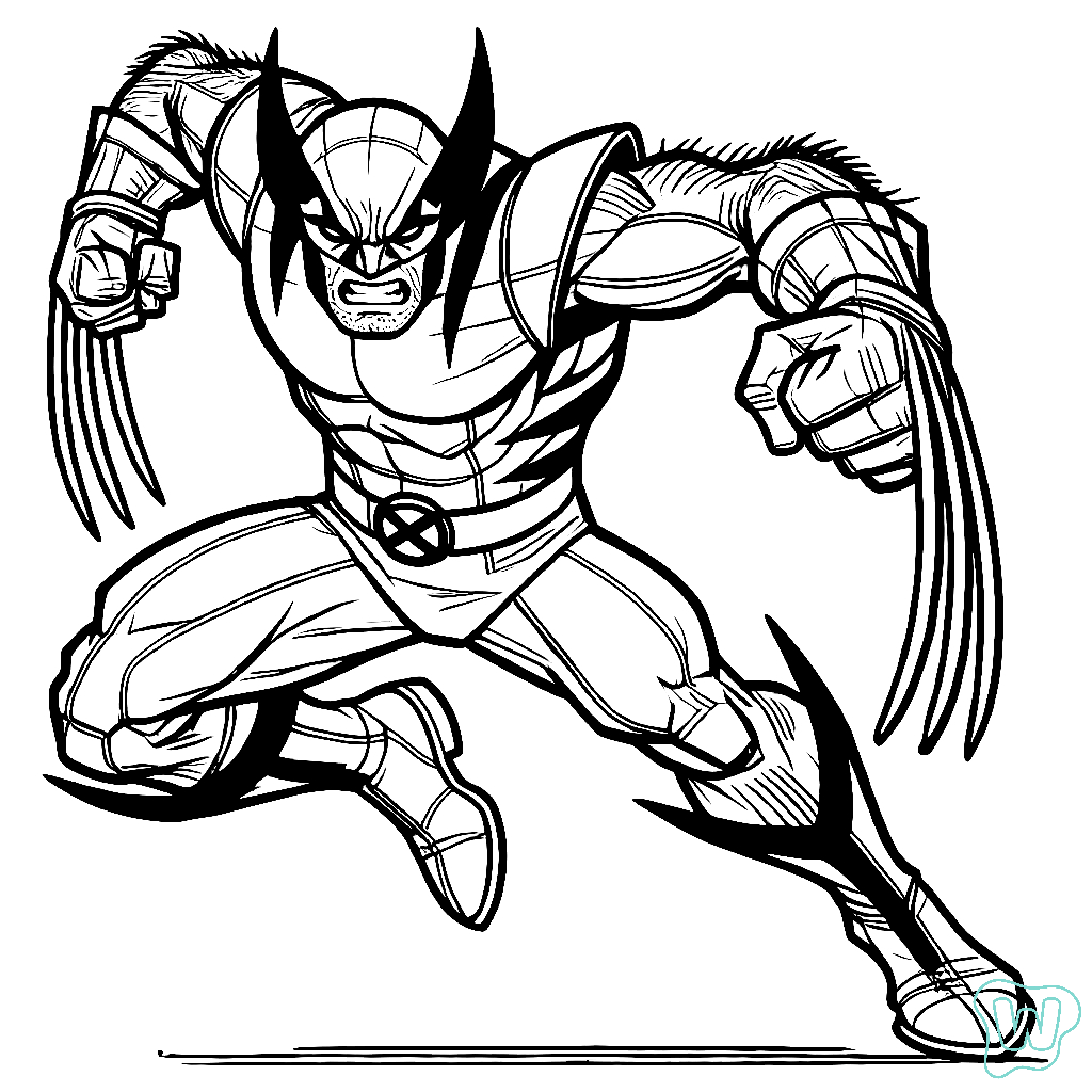 20 Wolverine Colorat Pagini de colorat imprimabile gratuite!