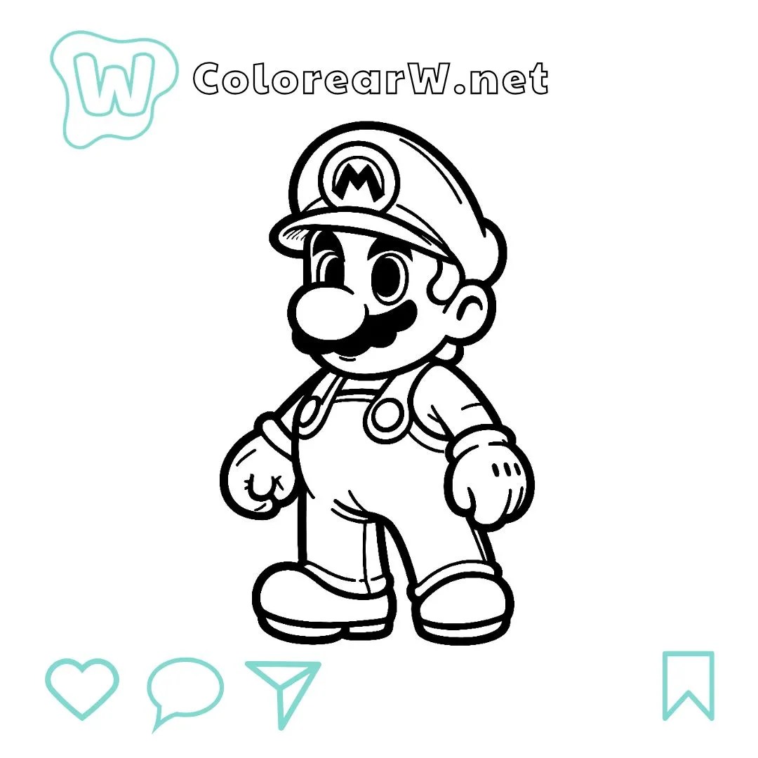 38 Mario Coloring Pages Free Printable PDF Pages