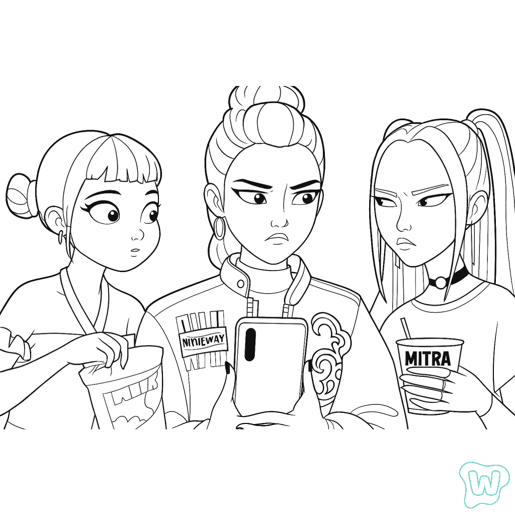 55 KPop Demon Hunters Coloring Pages Print for Free!