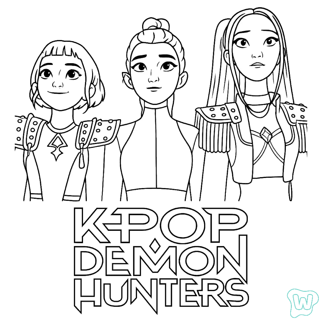 55 KPop Demon Hunters Coloring Pages Print for Free!