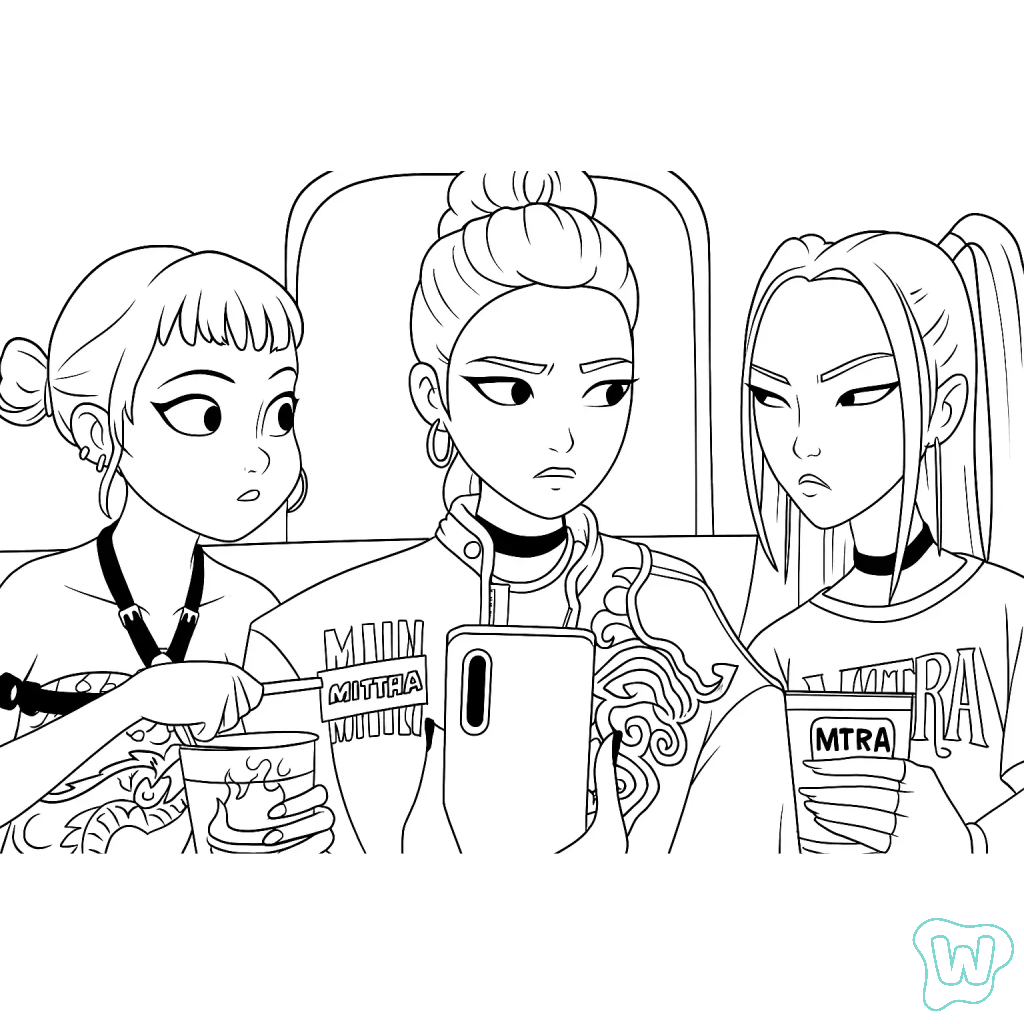 55 KPop Demon Hunters Coloring Pages Print for Free!