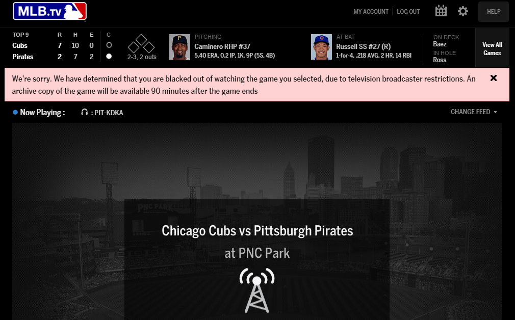 Simple MLB.tv Blackouts Workaround using a VPN or DNS LaptrinhX