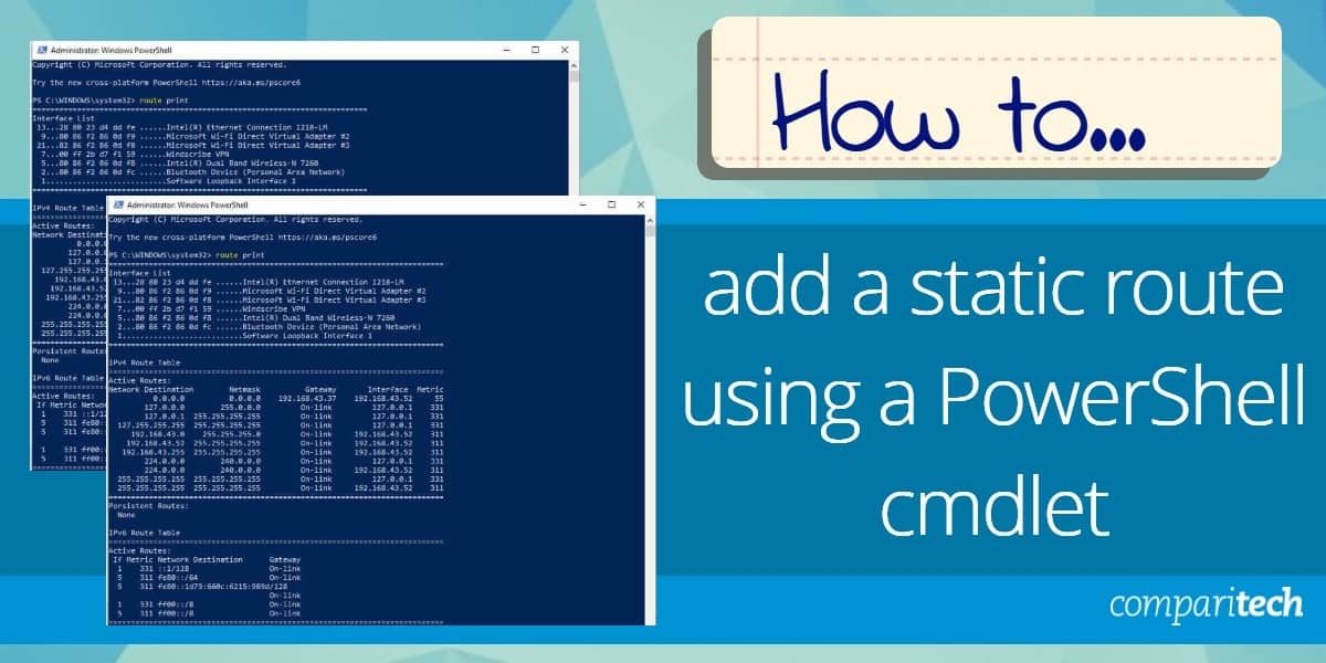 How to use add a static route using a PowerShell cmdlet A Detailed Guide