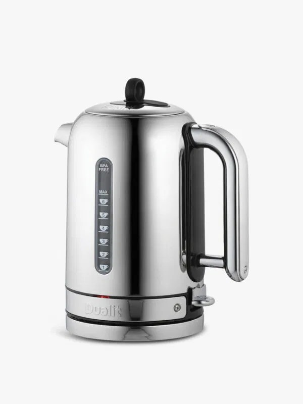 Dualit Classic Kettle, Polished Stainless Steel Competition Fox