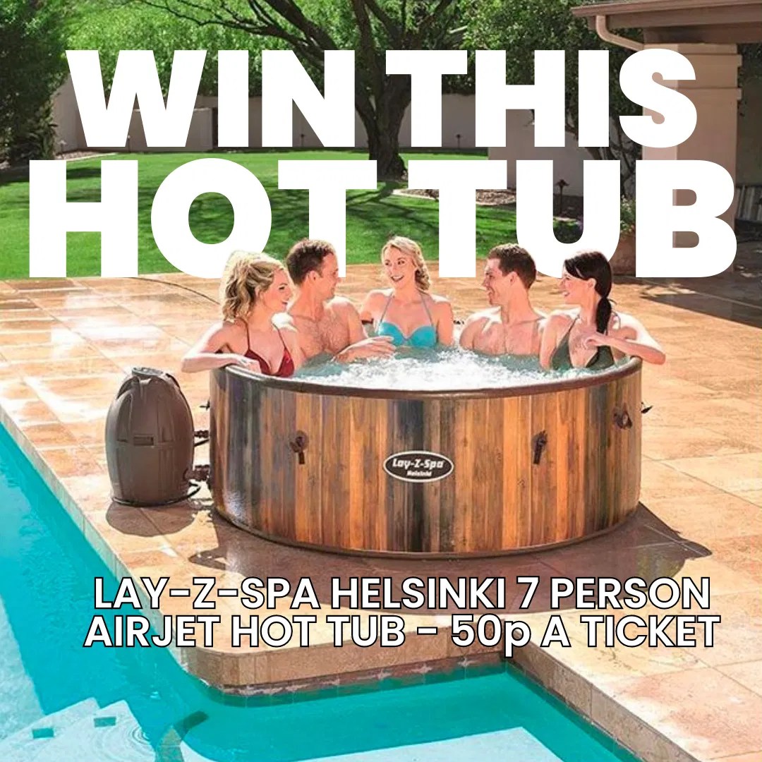 LayZSpa Helsinki 7 Person AirJet Hot Tub Competition Fox