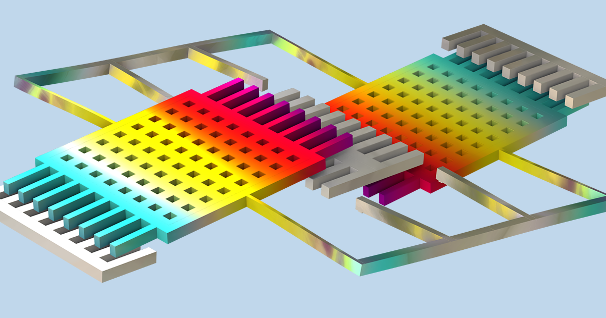 Simulate Microelectromechanical System with the MEMS Module