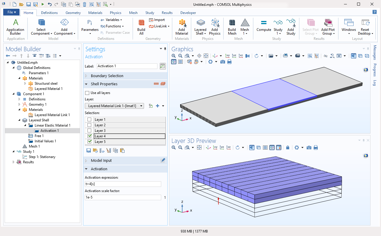 Composite Materials Module COMSOL® 5.5 Release Highlights