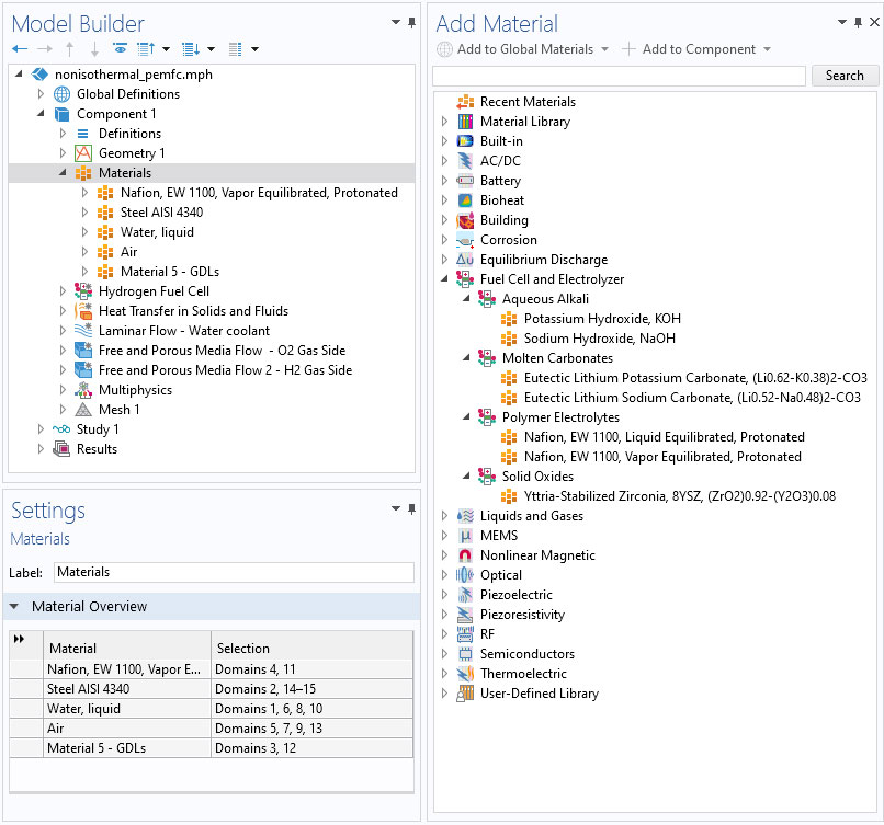 Fuel Cell & Electrolyzer Module Updates COMSOL® 6.0 Release Highlights