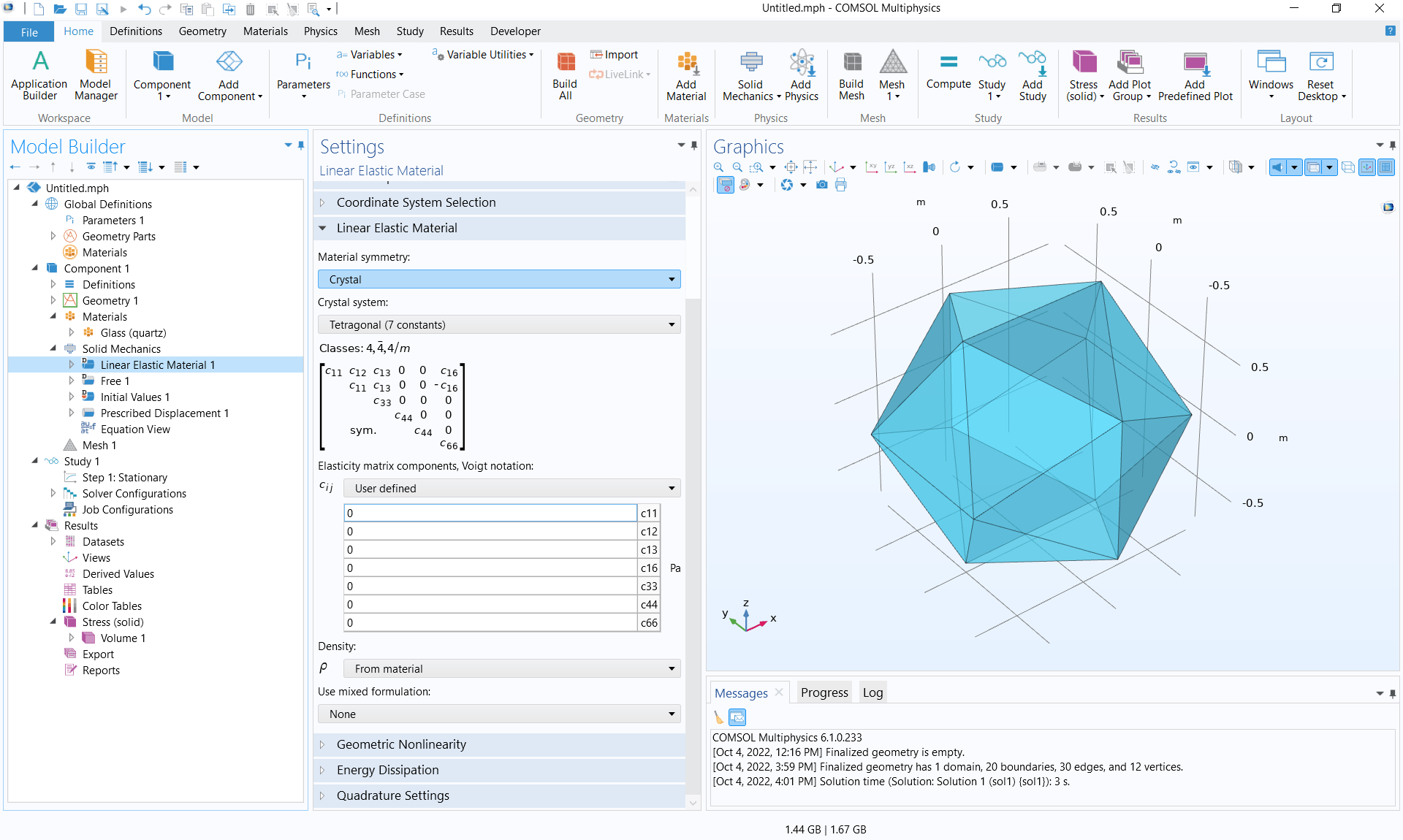 Structural Mechanics Module Updates - COMSOL® 6.1 Release Highlights