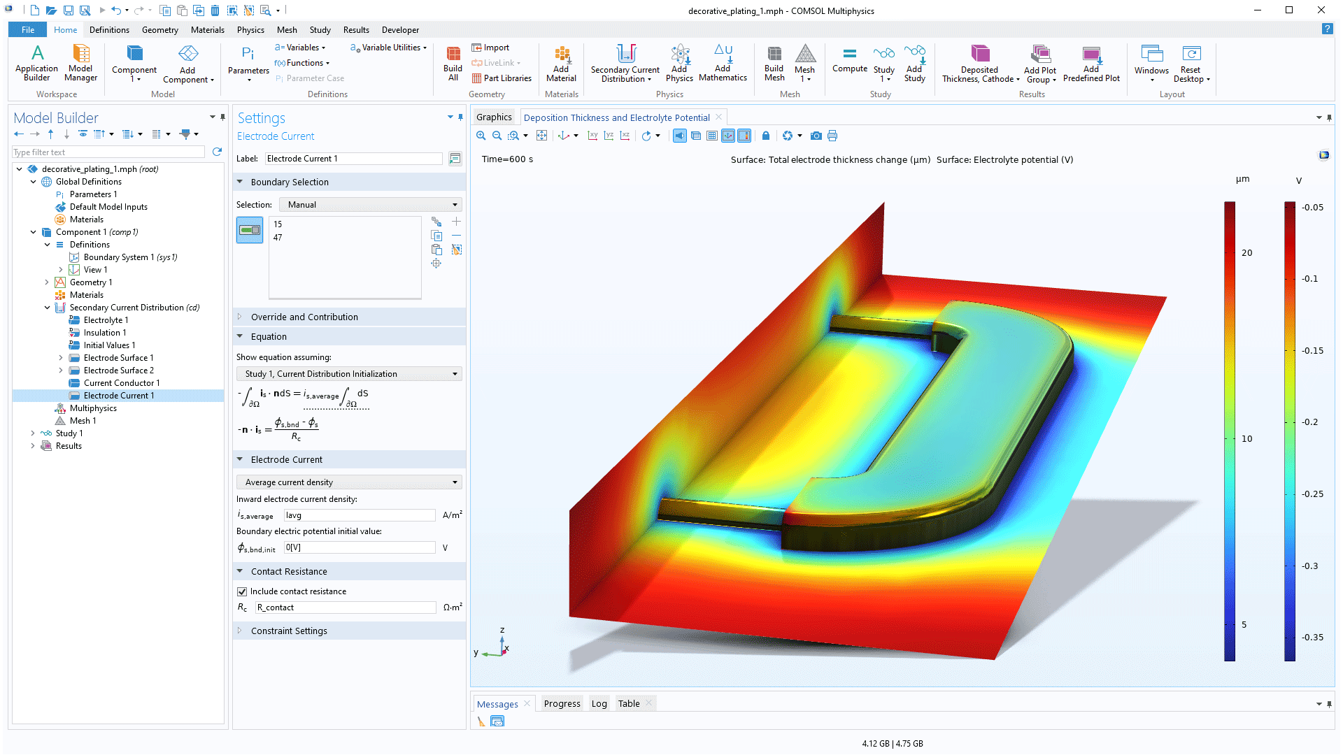 Electrodeposition Module Updates COMSOL® 6.2 Release Highlights