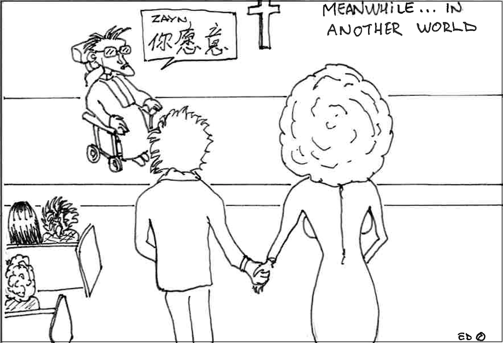 Parallel Universes, Schrödinger, Hawking, and One Direction