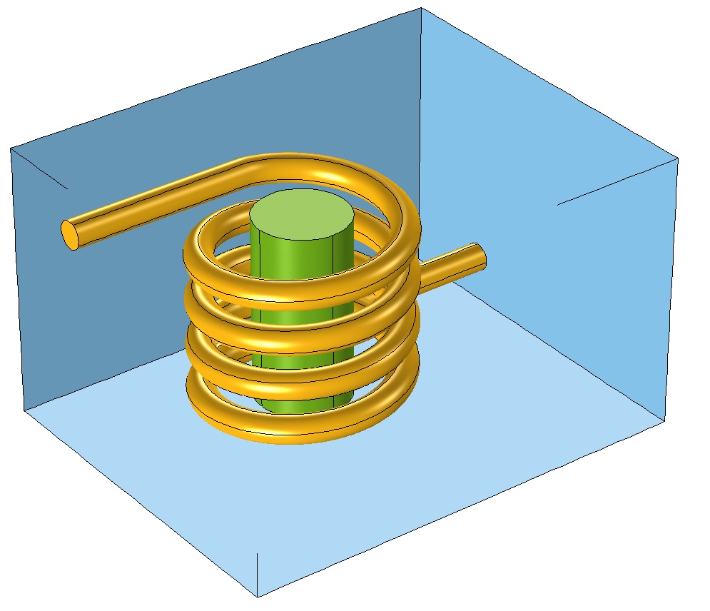 An image of a coil wrapped around a core.