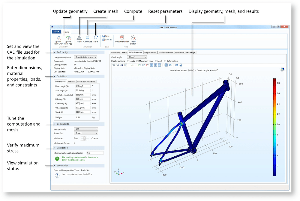 How to Analyze Your SOLIDWORKS® Designs with an App COMSOL Blog